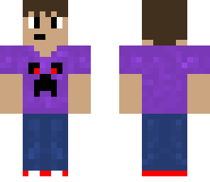 purple creeper shirt