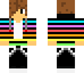 rainbow boy with headphones