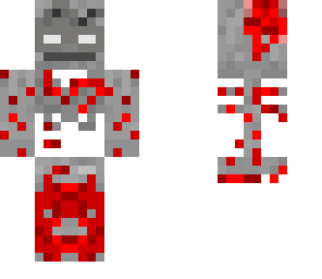 herobrine's skeleton-zombie skin