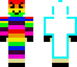 super evil rainbow man costume