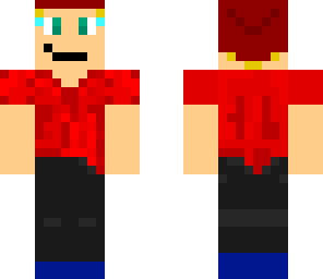 sean as steve red with black pants hat sunglasses