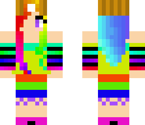 epic rainbow girl miner
