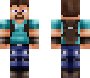 azeelf - 3d steve adventurer