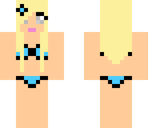 seam eyed blonde bikini girl