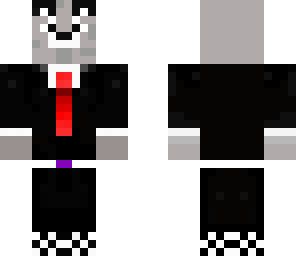 wolf in suit with headphones