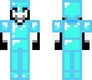 black and white in full diamond armour