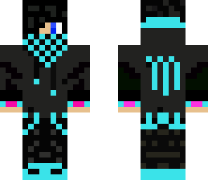 monster hoodie blue