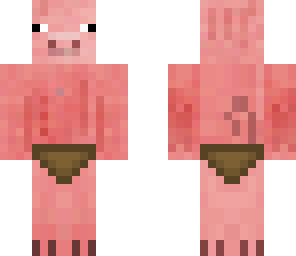 pig with cloth