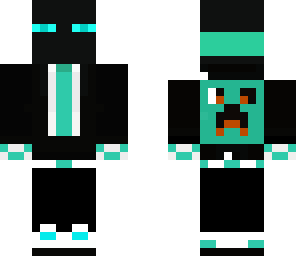enderman with creeper