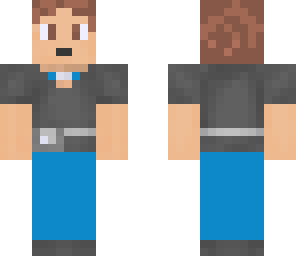 blue-brown hair with blue pants