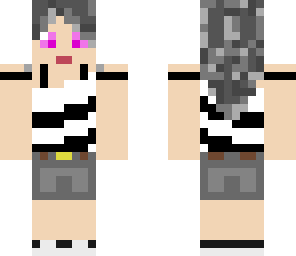 rocker girl with headphones