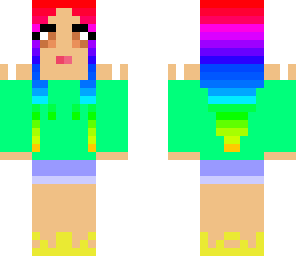 rainbow hair princess