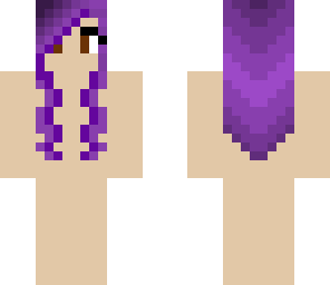 purple hair girl base