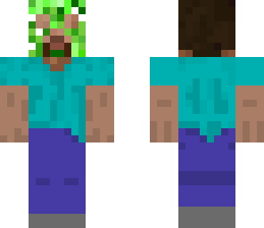 steve with creeper mask