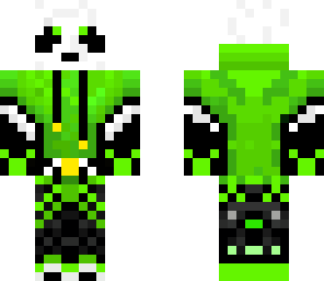 green hoodie panda