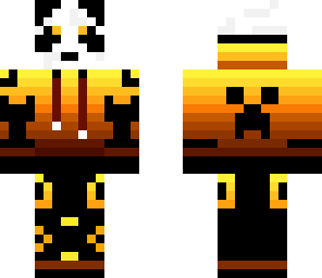 gold hoodie panda 2