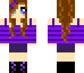 purple girl no bow