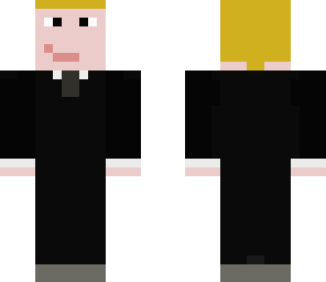 me as a secret agent in minecraft