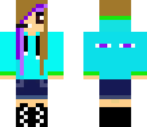 green and blue ender girl updated