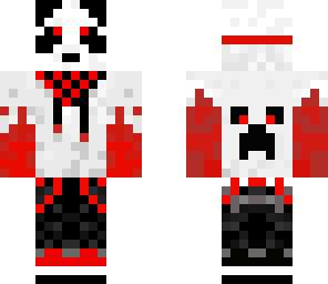 red fire hoodie panda