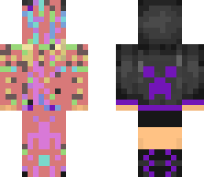raindow pixle girl