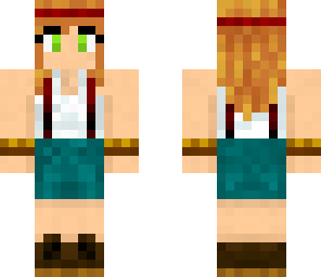 girl in overalls