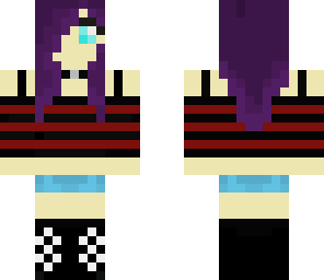 purple haired girl
