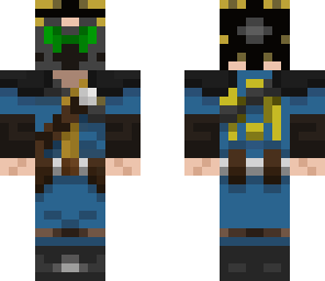 fallout gas mask with actual face underneeth