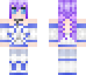 girl with purple hair