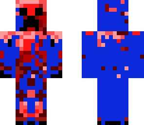 blue and red creeper