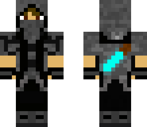 ninja teen with diamond sword