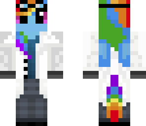 rainbow dash scientist
