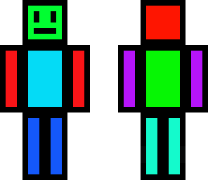 rainbow box man