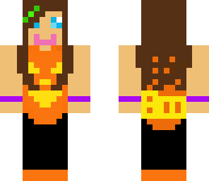 girl in halloween pumpkin costume
