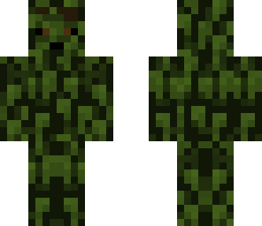 derek in camo clothes leaves