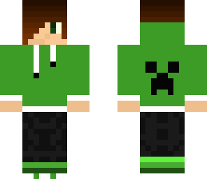 green creeper hoodied teenager
