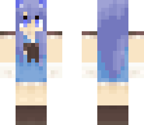 blue kitty girl