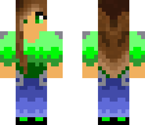 green layer girl