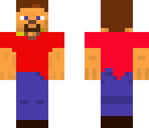 new steve and he is red