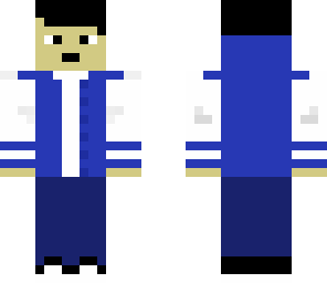 blue varsity dude