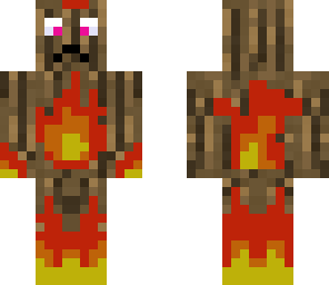 on-fire treeman
