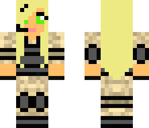 army girl blond hair