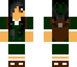 green school girl