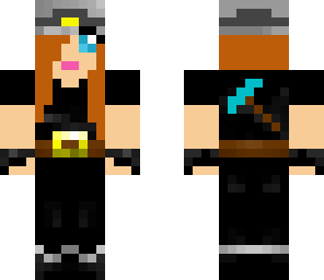 miner girl brown hair