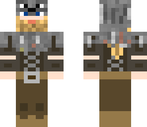 viking with wolf hat