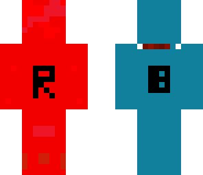 red and blue man