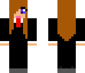 worker girl brown hair