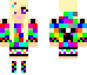 rainbow creeper girl edited