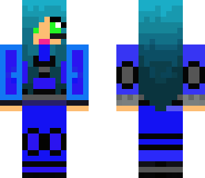 blue girl
