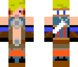 swordsman from dragonnest wearing orange set